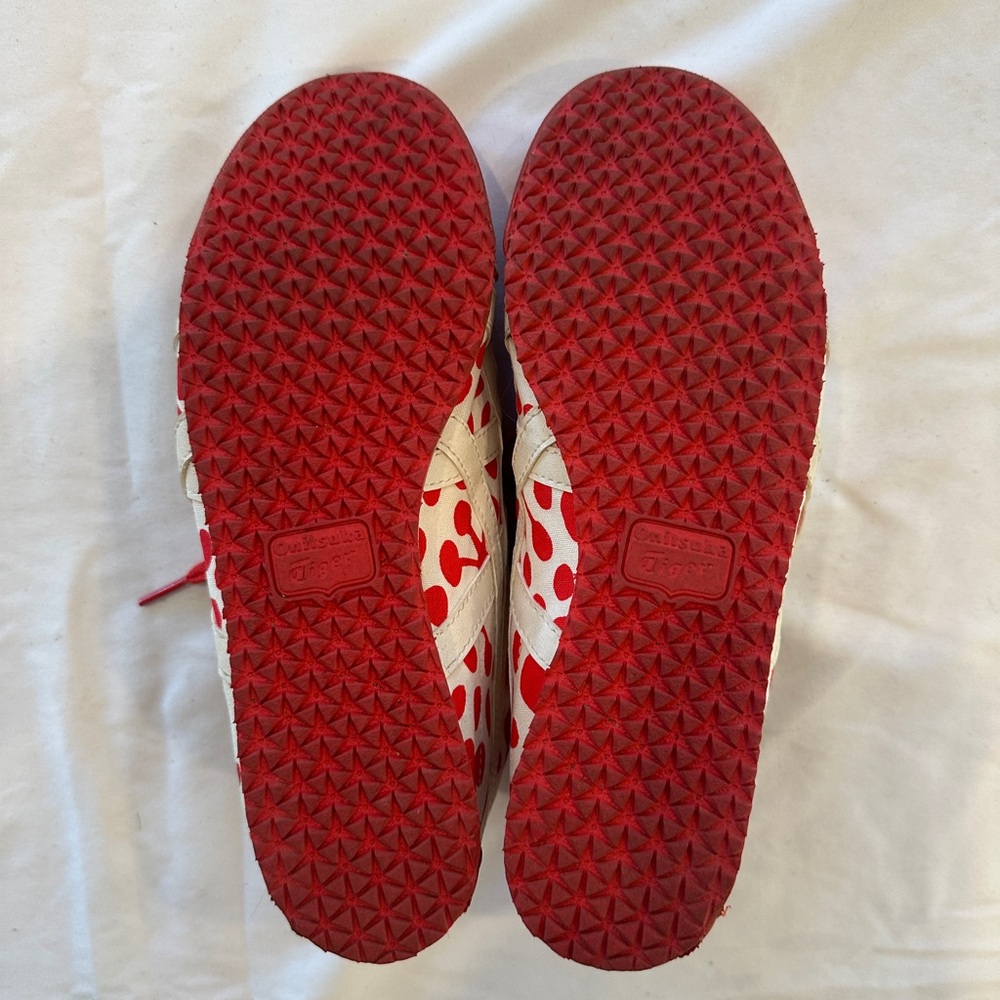 Onitsuka Tiger 37.5 Red polka dots on white - Picture 2 of 7